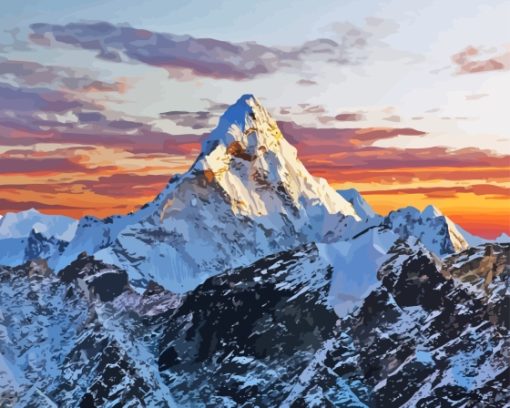 Mountain Everest Diamond Painting