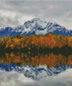 Pioneer Peak Reflection Diamond Painting