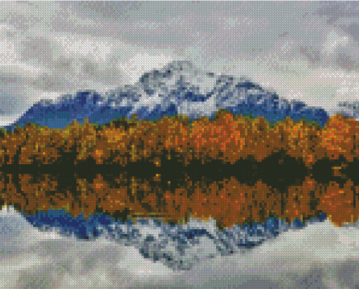 Pioneer Peak Reflection Diamond Painting