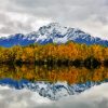 Pioneer Peak Reflection Diamond Painting