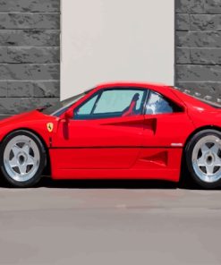 Red Ferrari F40 Diamond Painting