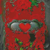 Red Heart Diamond Painting