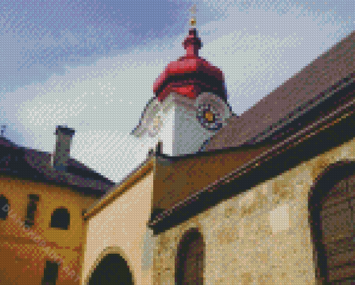 Stift Nonnberg Buildings Diamond Painting