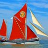 Thames Sailing Barge Diamond Painting