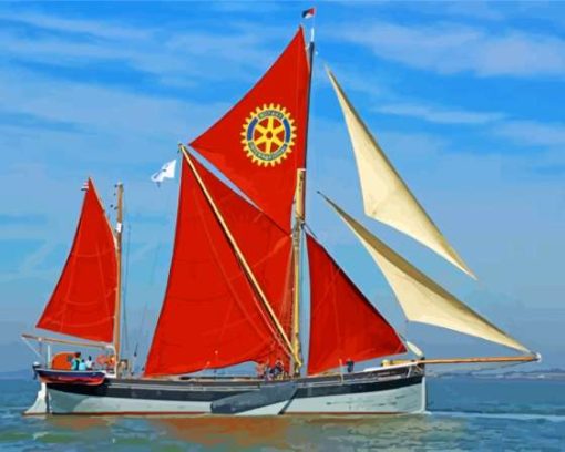 Thames Sailing Barge Diamond Painting