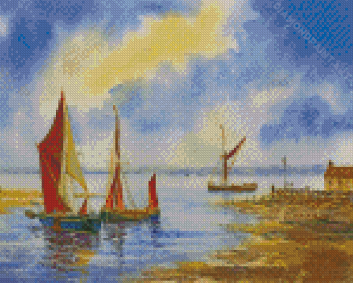 Thames Sailing Barge Boats Diamond Painting