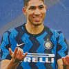 Footballer Achraf Hakimi Diamond Painting