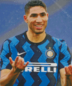 Footballer Achraf Hakimi Diamond Painting