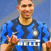 Footballer Achraf Hakimi Diamond Painting