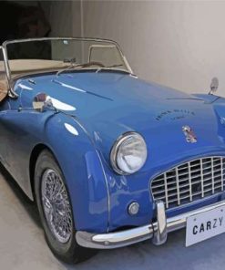 Triumph Blue Car Diamond Painting