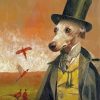 Vintage Victorian Dog Diamond Painting