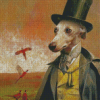 Vintage Victorian Dog Diamond Painting