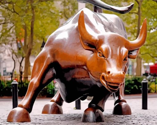 Wall Street Bull Diamond Painting