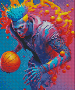 Zombie Basketball Player Diamond Painting