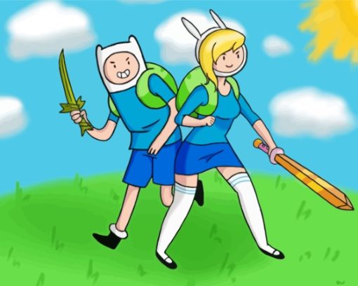 Finn Mertens And Fionna Diamond Painting