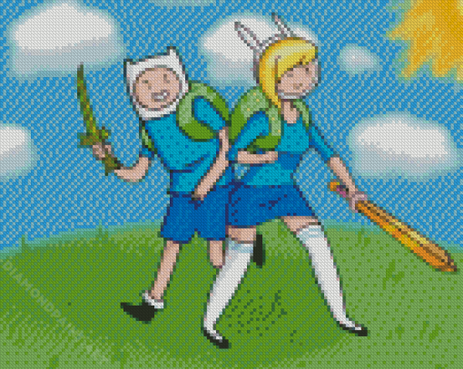 Finn Mertens And Fionna Diamond Painting