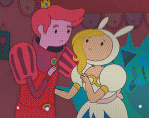 Fionna And Cake Prince Gumball Diamond Painting