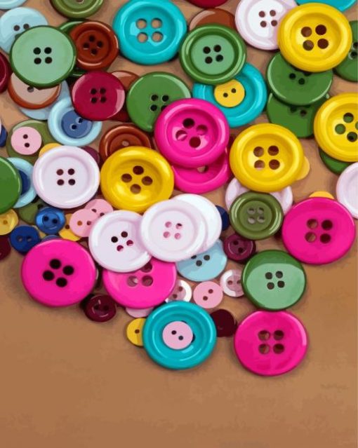 Aesthetic Vintage Buttons Diamond Painting