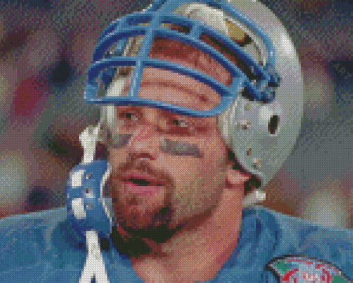 Football Player Chris Spielman Diamond Painting