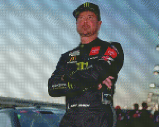 American Kurt Busch Diamond Painting