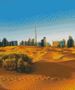 Arabian Desert Dubai City Diamond Painting