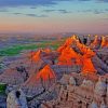 Badlands Sunset Landscape Diamond Painting