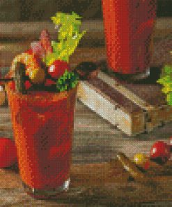 Bloody Mary Glass Diamond Painting