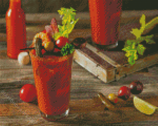 Bloody Mary Glass Diamond Painting