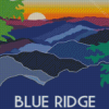 Blue Ridge Mountains Poster Diamond Painting