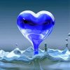 Blue Heart Art Diamond Painting