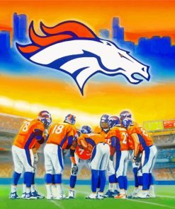 Bronco Football Diamond Painting