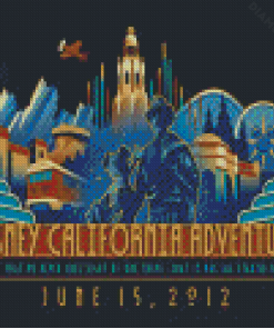 California Adventure Park Poster Diamond Painting