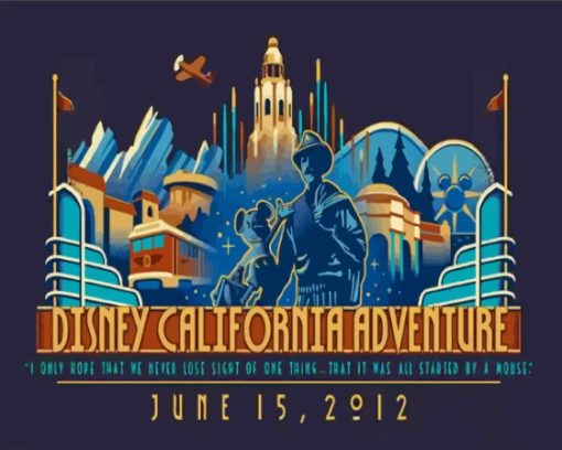 California Adventure Park Poster Diamond Painting