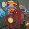 Captain Toad Mario Kart Diamond Painting