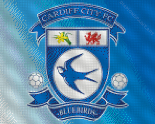 Cardiff City Football Logo Diamond Painting