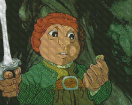 Cartoon Bilbo Diamond Painting