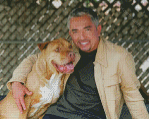 Cesar Millan Dog Trainer Diamond Painting