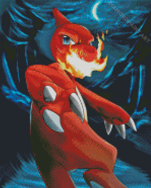 Charmeleon Fire Pokemon Diamond Painting