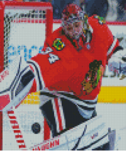 Chicago Blackhawks Goalie Player Diamond Painting