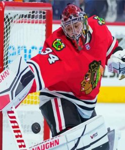 Chicago Blackhawks Goalie Player Diamond Painting