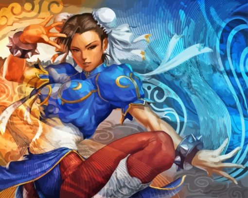 Chun Li Anime Diamond Painting