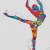 Colorful Lyrical Dancer Art Diamond Painting