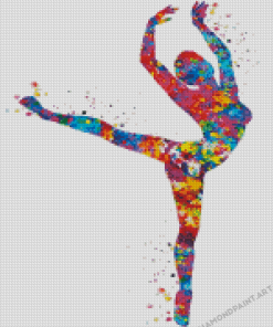 Colorful Lyrical Dancer Art Diamond Painting