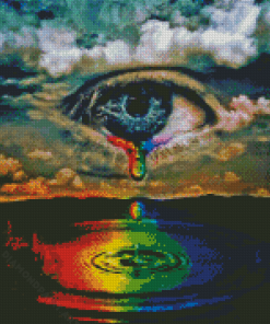 Crying Eye Art Diamond Painting