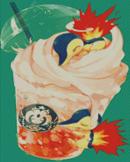 Cyndaquil Art Diamond Painting