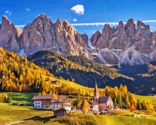 Dolomite Mountains Diamond Painting