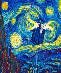 Dr Who Starry Night Diamond Painting