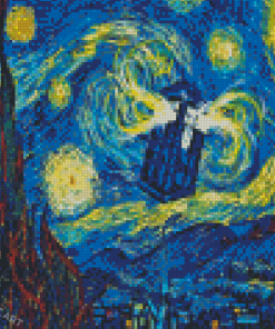 Dr Who Starry Night Diamond Painting