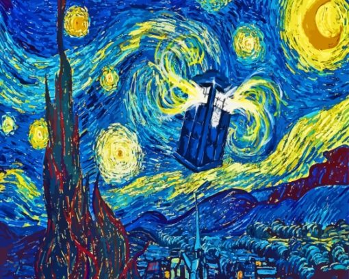 Dr Who Starry Night Diamond Painting