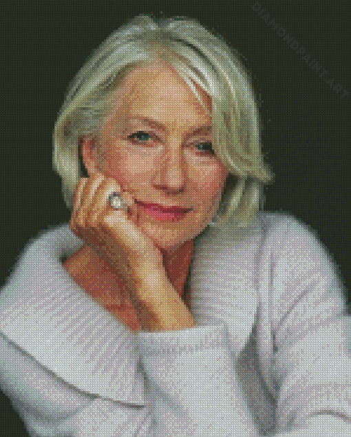 English Actor Helen Mirren Diamond Painting